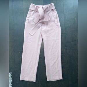 Wilfred Tie Front Dress Pants Trousers Size 00 Pink
